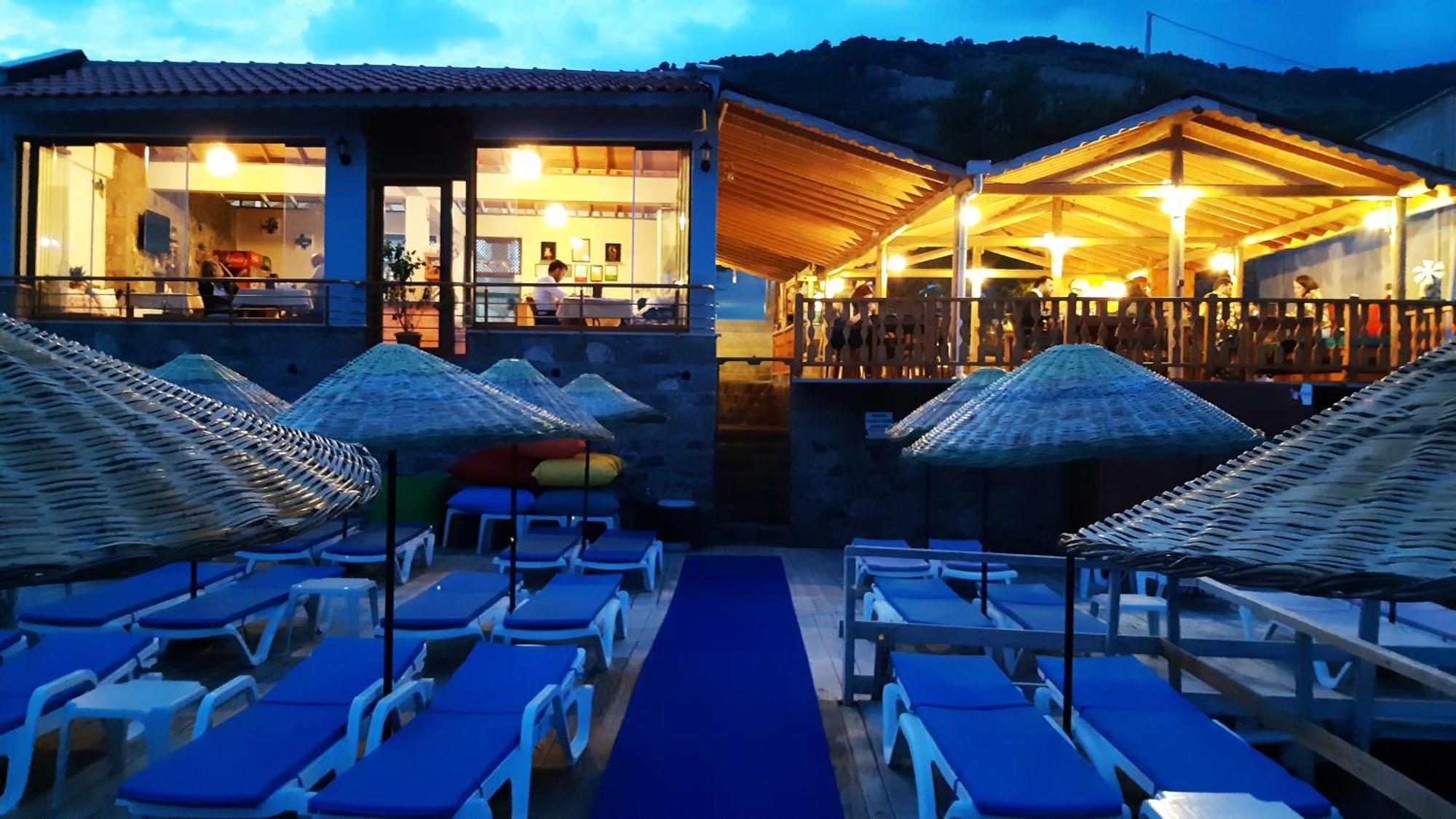 Assos Nazan Motel Restoran Beach Sokakagzi Exteriör bild