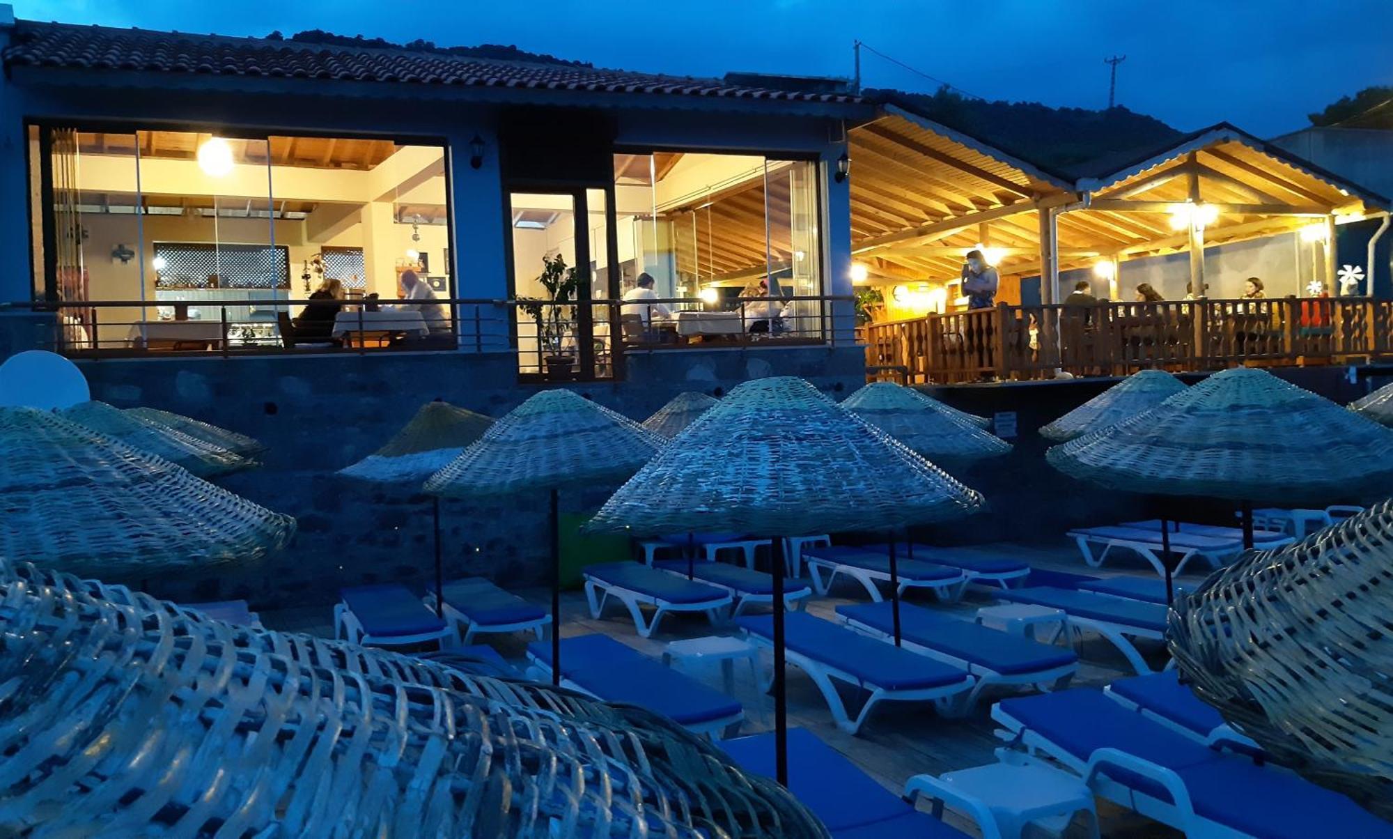 Assos Nazan Motel Restoran Beach Sokakagzi Exteriör bild